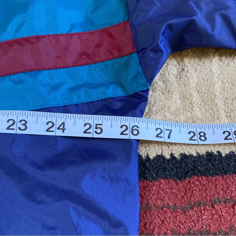 Vintage USA Olympics Color Block Nylon Windbreaker Jacket Full Zip Sz L - Picture 7 of 8